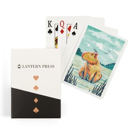 Lantern Press Graphic Pastel, Capybara (52 Playing Cards, Poker Size Card Deck with Jokers)