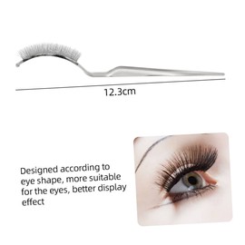 BIUDECO 3pcs Grafting Eyelash Display Tool Curve for Fit and Easy to Use for Home and Salon Applications White