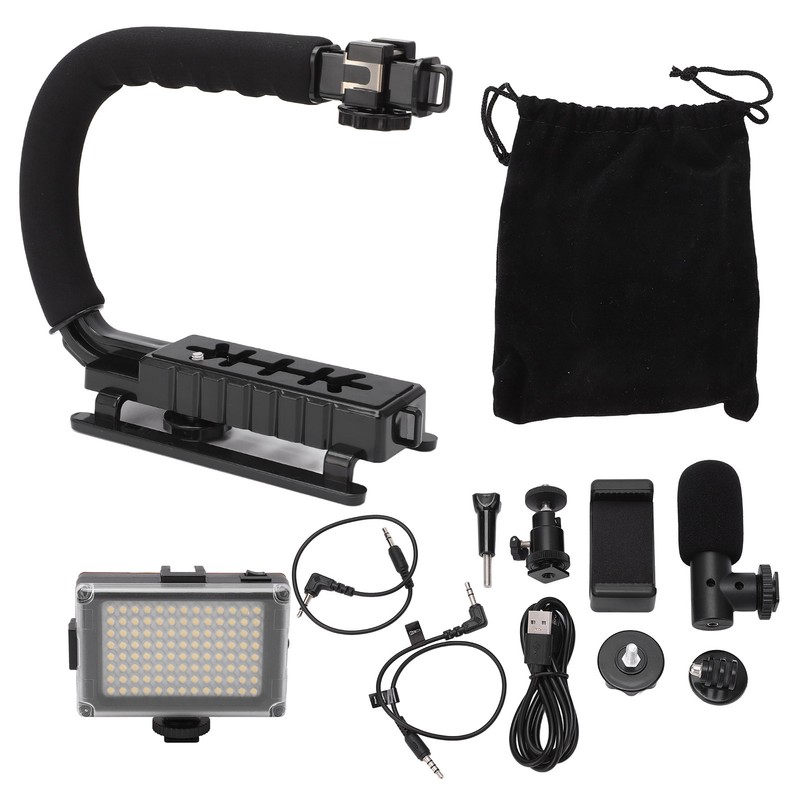 DV Bracket Stabilizer Kit Professional Handheld Video Stabilizer Grip with