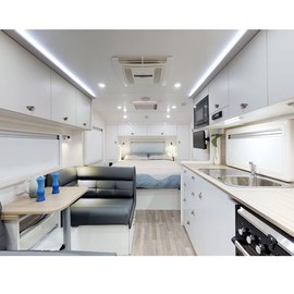 Dream lighting RV Trailer LED Strip Lights 61inch/1.6M 3528SMD 12volt DC LED Rope Light Cool White Lighting-6000K, Pack of 2