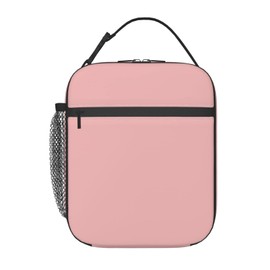 WJLKSJD Light Pink Lunch Box Reusable Insulated Totes Detachable Lunch Bag Thermal Cooler for Kids Girls Boys Teens School Picnic Travel
