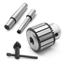 Yunnergo 1-32"-1/2" JT33 Drill Chuck MT1&MT2 Morse Taper Shank