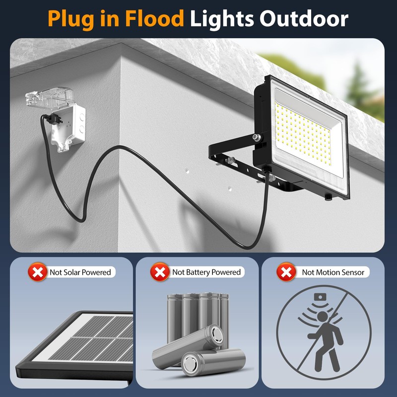 Onforu 120W Flood Lights Outdoor, 12000lm Bright LED Work Light