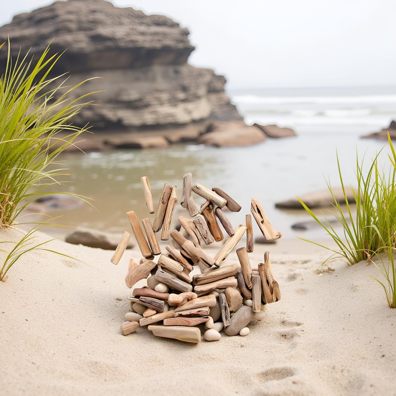 20 pezzi di legno naturale Driftwood pezzi ramoscelli decorazione spiaggia