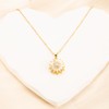 Emzarkio Rotating Flower Necklace for Women - Stainless Steel with