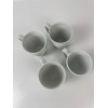 LOT OF 4 VINTAGE DELTA AIRLINES MUGS CUPS WHITE PORCELAIN