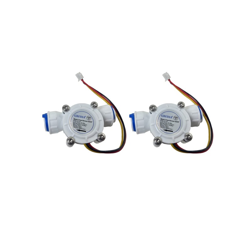 GREDIA 3/8" Quick Connect Water Flow Sensor Food-Grade Switch Hall