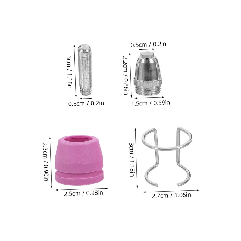 Zerodeko Comprehensive Plasma Cutting Accessories Kit for Ag60 Sg55-60 Nozzles