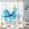 Yeoiat Funny Shower Curtain Octopus Shower Curtain Funny Decorative Shower