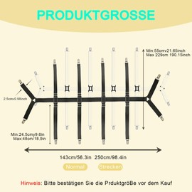 jwtyu 2 Stück Bettlakenspanner Verstellbar Elastische Bettlaken Spanngurt mit Metallclip Lakenspanner für Bettwäsche Tischtücher Matratzen und Sofabezüge