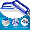 2 Stück Pool Schwamm Bürsten, Pool Randreiniger, Blau Mit Griff