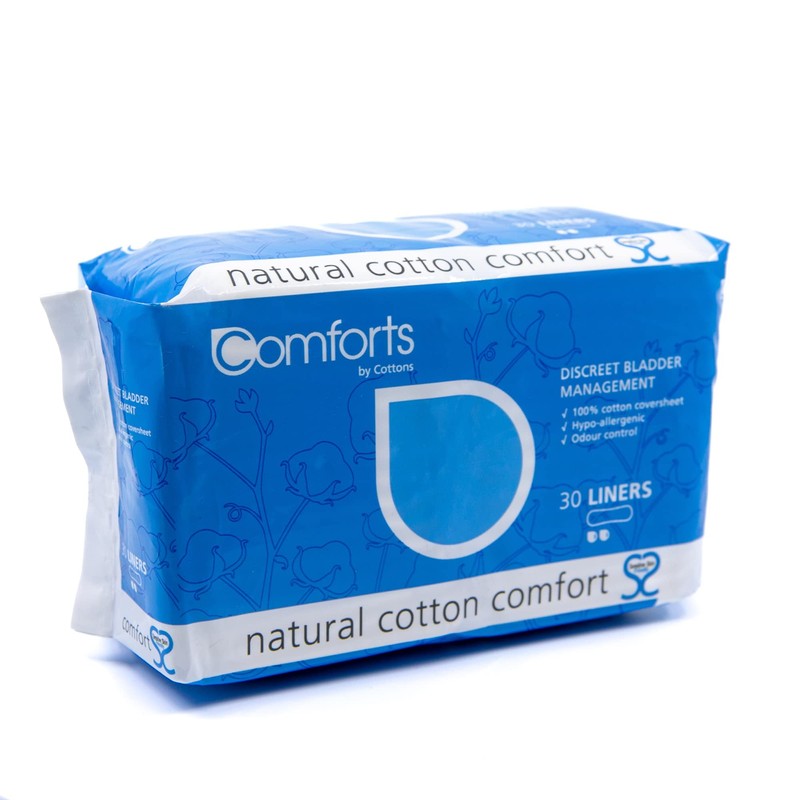 Cottons Comforts Premium Incontinence Liners, Light Flow, Pack of 30,