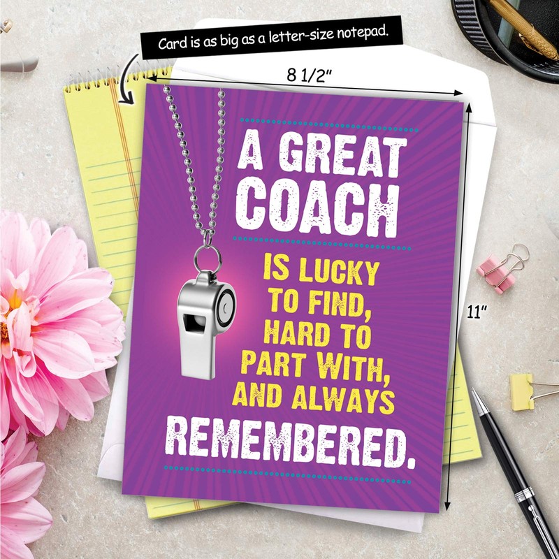 NobleWorks, Memorable Coach - Jumbo Coach Thank You Card (8.5