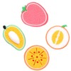 LIFKOME 3sets Fruit Shape Dish Sponge Kitchen Cleaning Sponges Scrub
