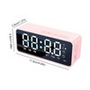 Digital Alarm Clock with BT Speaker, Mirror LED Display Clock