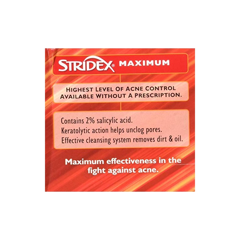 Stridex Maximum Strength Pads - 3 Pack of 55 Pads