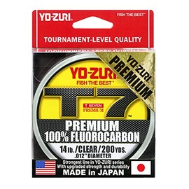 Yo-Zuri T7-14LB-CL-200YD: T-7 Premium Fluorocarbon 14Lb 200Yd, Clear