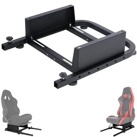 Supllueer Racing Rear Seat Stand Seat Add-On Stand for Steering Wheel Stands to Expand into Racing Simulator Cockpit,Seat not Included,Universal Bucket Seat Frame Mount Bracket,Support DIY