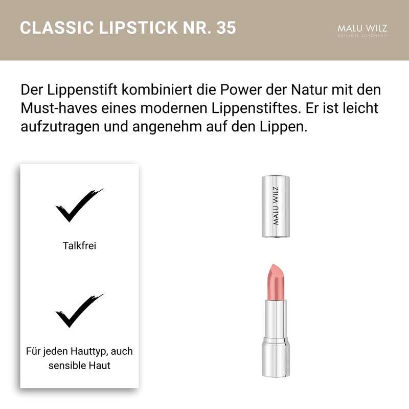Malu Wilz Lipstick Classic No. 35 Antique Pink Lipstick Pink