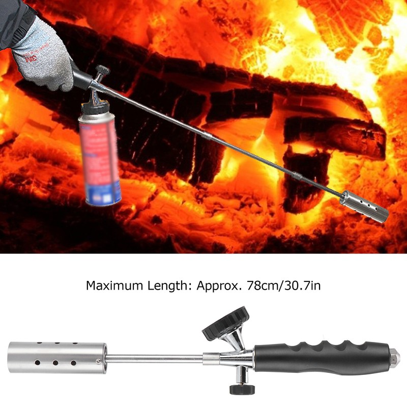 Portable Propane Lighter Extended Ignition Tool Accessory for Outdoor BBQ