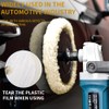 Baisiky 8PCS 6 Inch Wool Polishing Buffing Pad, Polishing Buffing
