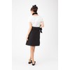TO89 Cute Fashionable Women's Frill Apron Black