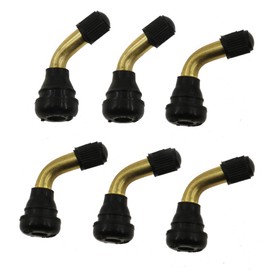 Tire Valve Stem Car L-Shaped Air Valves Set of 6 3 Snap-in Rubber Tubeless Spare Valve Core for Scooters and Small Wheel Vehicles for Maintenance and Repair