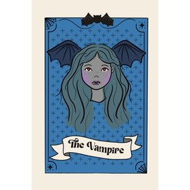 Classic Monster Notebook - Volume #1: The Vampire: Classic monster tarot card themed multipurpose notebook, 6x9 inches, 200 pages