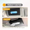 Premium PU Leather Car Tissue Holder Visor for Universal Auto,
