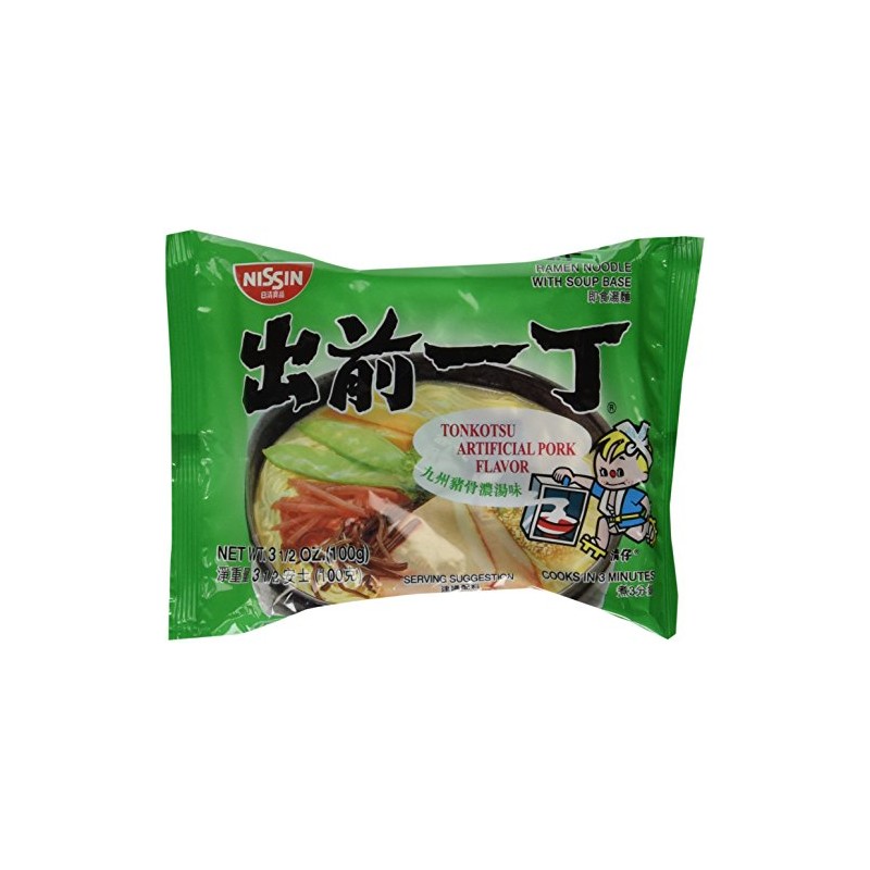 Nissin, Demae Ramen, Tonkotsu Pork, 3.5 oz (Pack of 30)