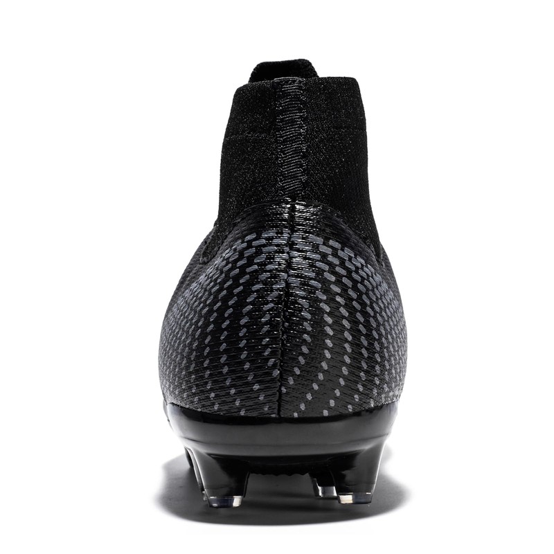 Wugehu Men's Football Boots Cleats Professional High Top Breathable Training