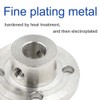 Luomorgo 7mm/0.28 inch Metal Flange Shaft Coupling Rigid Flange Coupling