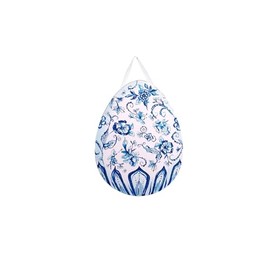 The Round Top Collection-Beck's Posh Blue Egg Door Hanger Decorative Ornament