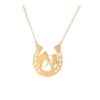 Stainless Steel Lucky Horseshoe Pendant Necklace Horse Girl Necklaces for