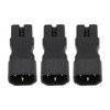 3PCS Comb Power Adapter IEC320 C14 to C15 PVC and