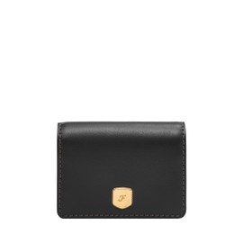 Fossil Women's Lennox Small Flap Wallet, Black, One Size