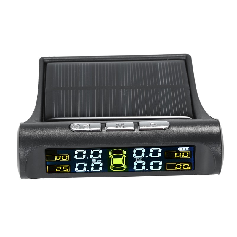 Solar Wireless Car Tire Pressure Monitoring System with 4 External