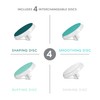 BELLASONIC 4-in-1 Rechargeable Electric Nail File Set with Travel Pouch