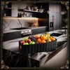 Goth Storage Basket for Bathroom Black Coffin Tray Woven Paper