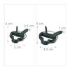 Relaxdays Plant Growing Supports, Stable Plant Clips, Twist Ties, Binding