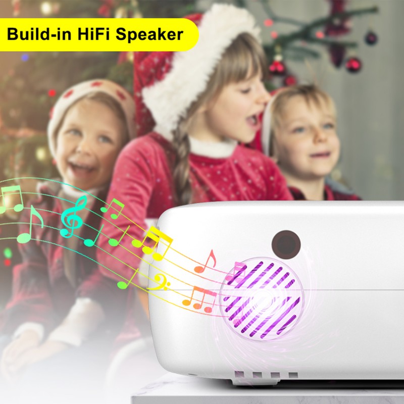 DR‑860 Mini Projector LED Portable Projector 1080P HD Multimedia Interface