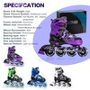 Kuxuan Skates Adjustable Inline Skates for Girls and Women with