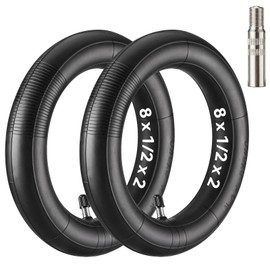 aibiku 8.5x2 Inner Tube Scooter, Thicker 2 mm Butyl Rubber, 8 1/2 x2 Inner Tube, for Xiaomi M365 Pro2 Mi3 Gotrax GXL V2, 50/75-6.1 Electric Scooter, Pocket Bike, Mobility Scooter -2 pack
