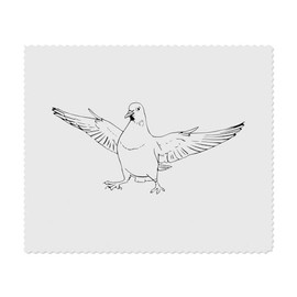 2 x 'Pigeon with Attitude' Microfibre Lens/Glasses Cleaning Cloths (LC00028210)