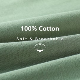 FIEMOL FIEMOL Baby Sleep Sack 6-12 Months, 100% Cotton Sleeping Sack for Newborn and Infant, 3 Pack Baby Wearable Blanket, 0.5 Tog Lightweight Double Zipper Sleep Bag Cyan