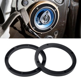 vvag 6.5" Speaker Spacer Ring, Universal ABS Plastic 2‑Pack Car Speaker Adapter Mounting Bracket Spacer – Adds Depth, Enhances Sound Clarity, Easy Install on Most Vehicles