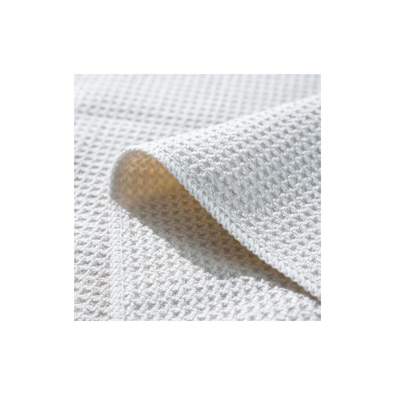 Polyte Toalla de Cocina Microfibra Waffle 340 gsm, 40.6x71.1 cm,