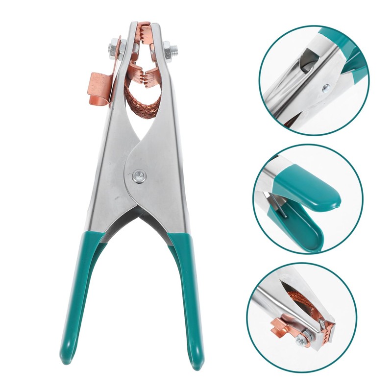 Gadpiparty Welding Ground Clamp Copper Grip Tool for Manual Welder