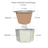 Dphagesy African Violet Pots 6 inch Hexagon Self-Watering Ceramic Violet
