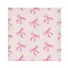 Burbuja Pink Bow Cloth Napkins Set of 6, 20x20 in